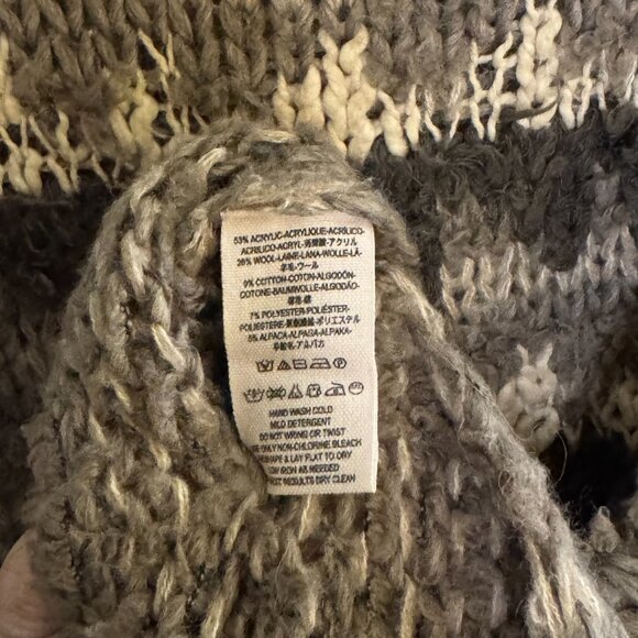 Free People Abstract Cropped Off-the-Shoulder Sweater - Picture 2 of 5